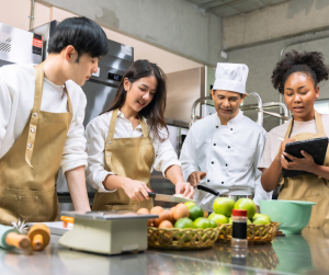 Image of several chefs preparing food
